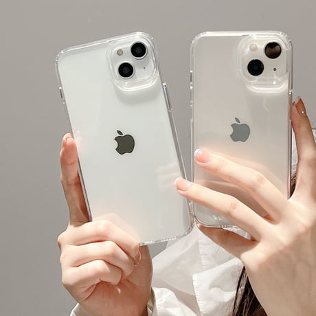 高透明 iphone14/13promaxケース 耐衝撃加工 iphone12/11proカバー  シンプル風 黄ばまない[M2086]