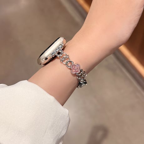 オシャレ花 AppleWatchバンド エレガント メタル アップルウォッチSeries11/10/9 ベルト Ultra3/2/1  SE3/2/1 高品質高級感 [M5783]