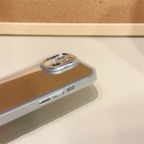 キラキラレンズフイルム付 iPhone15/15proカバー ミラー iPhone14promax/13pro/12ケース 割れない 頑丈[M4260]