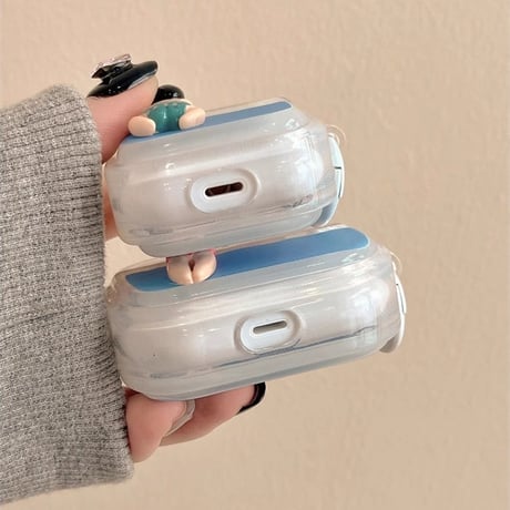【Airpods 4】カップルペア AirPodsPro2/Airpods3ケース 女子男子水泳 airpods3/2ケース リング付き 可愛いお揃い  丈夫[M4216]