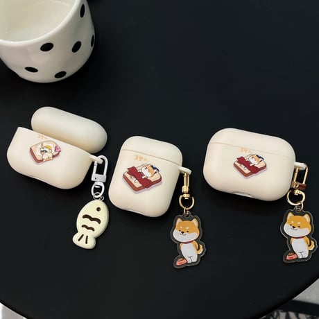 柴犬/猫 Airpods 4ケース チェーン付 かわいい Airpods3/Pro2ケース airpodsproカバー プレゼントにおすすめ[M5071]