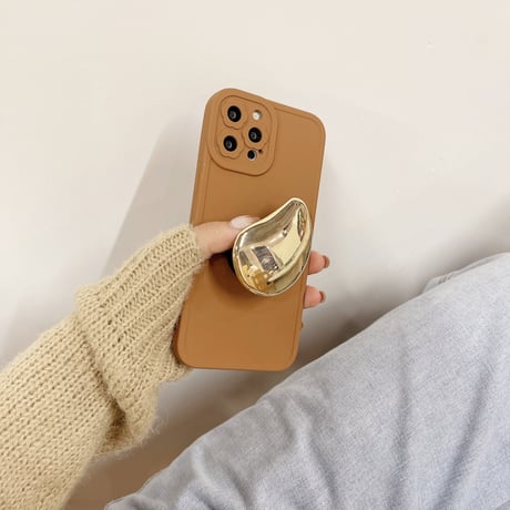 金属グリップ付 iPhone13pro/13promaxケース   スマホスタンド iphone12 /11promaxカバー   可愛い 品質いいM1138