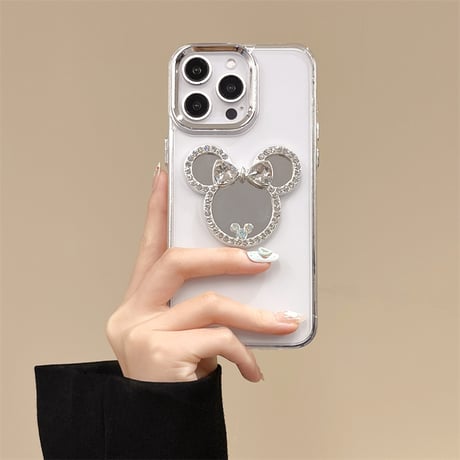 ジュエリーミラー iPhone16/16Proケース 透明 iPhone15/14plus/12カバー おしゃれ 人気品 [M4612]