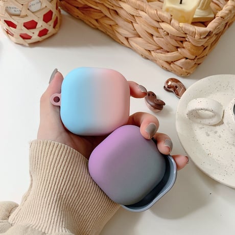 グラデーションカラー ギャラクシーバッズライブケース galaxy buds+ケース 芸能人ファッションgalaxy buds live保護ケースGB2