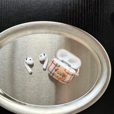 ストライプ AirPodsPro3ケース  AirPods4 可愛い犬 AirpodsPro2/3/2カバー リング付き ギフトにおすすめ[M5818]