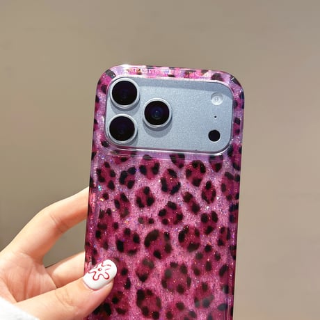 ヒョウ柄 iPhone17Pro/17ケース アニマル柄 艶感 iPhone17ProMax/16Pro/15カバー オシャレ 秋冬ファッション  [M5926]
