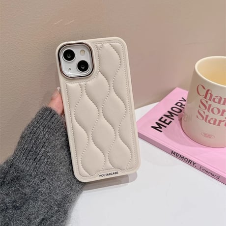 皮 水紋 iPhone15/15Proケース シック iPhone14Pro/13/12Proカバー  ファッションセンスいい 高級感[M3792]