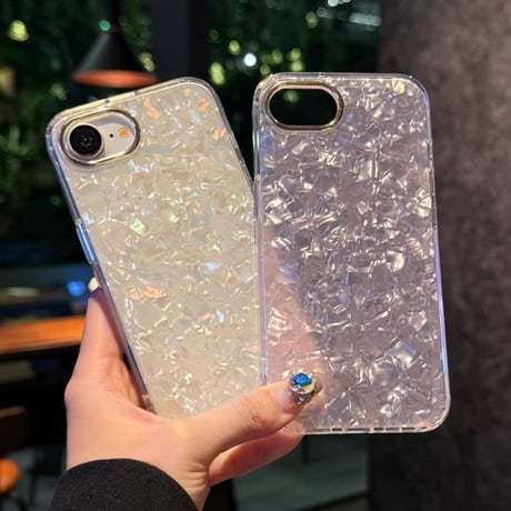 シェル柄 iPhone16eケース 上品 iPhone16pro/15/14proカバー ガールズに大人気 エレガント 丈夫[M5127]