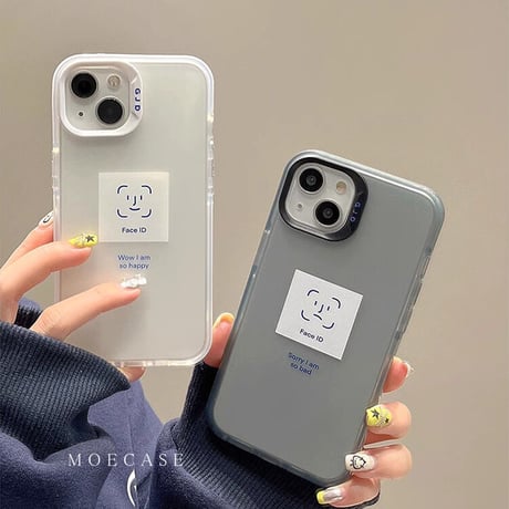 FACE ID iPhone14Pro/13ケース 指紋防止 アイフォン12pro/11カバー シンプル お揃い 男女兼用 頑丈 ギフトにおすすめ[M3365]