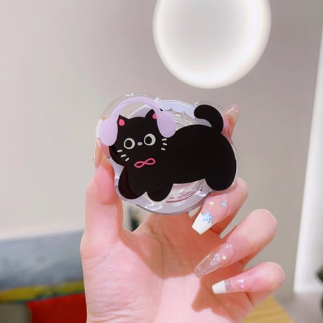 Panda Catスマホグリップ マグセーフ式 折り畳み式グリップトーク パンダ 卓上スタンド機能付き 耐久性あり ギフトに最適[M3749]