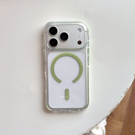 高透明耐衝撃 iPhone17Pro/17ケース MagSafe対応 カラーフレーム iPhone16Pro/15pro/14ケース 丈夫[M6508]