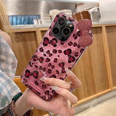 ダイヤリボン iPhone16pro/16カバー 韓国風 iPhone15pro/14promax/13ケース 大人可愛い 女子力高い キラキラ [M4949]