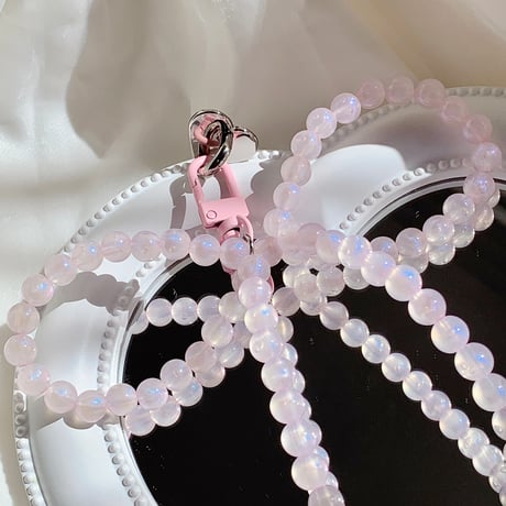 リボンチェーンチャーム  かわいい パール ギフトにおすすめ おしゃれ   落下防止 ガールズに人気[M3932]