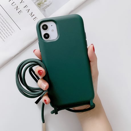 肩掛けストラップ付 iphone14pro/14Plusケース シンプル シリコンアイフォン13mini/12カバー 頑丈 お揃い 男女向け[M2135]