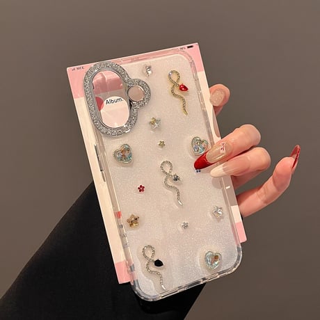 ダイヤ iphone16/16proケース  おしゃれ ジュエリー iphone15pro/14/13proケース エレガント 可愛い  [M5006]
