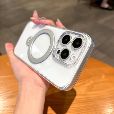 カメラコントロールカバー付クリアケース iPhone16Pro 16 16Plus 16ProMaxケース MagSafeリングスタンド 黄ばまない 頑丈 [M4850]