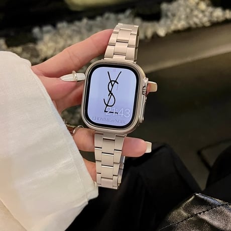 アップルウォッチ バンドベルト ステンレス鋼 高級感 AppleWatch hand Ultra2/1/SE2/1/Series9/8/7/6/5/4/3/2/1 おしゃれ[M4643]