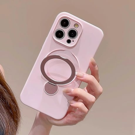 リング付 iPhone16/16Proケース Magsase対応 シリコン iPhone15/14Pro/13ケース 多機能 指紋防止 丈夫  [M4592]