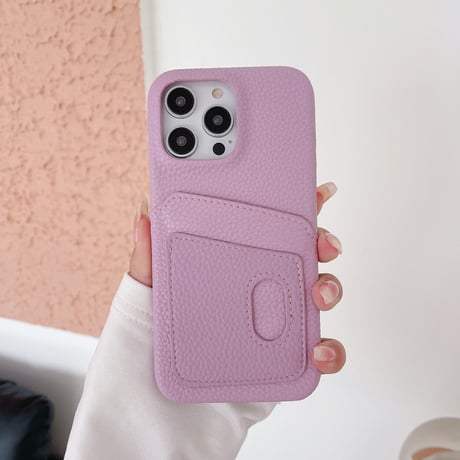 ICカード入れ2個 iPhone14/15proケース レザー高級感アイフォン13/12proカバー 男女向け 高品質 ギフトにおすすめ[M2901]