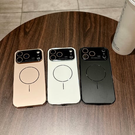 耐衝撃耐久性 iPhone17pro/16promaxカバー レンズ保護 Magsafe対応 iPhone15pro/14/13カバー 丈夫 高級感 [M5372]