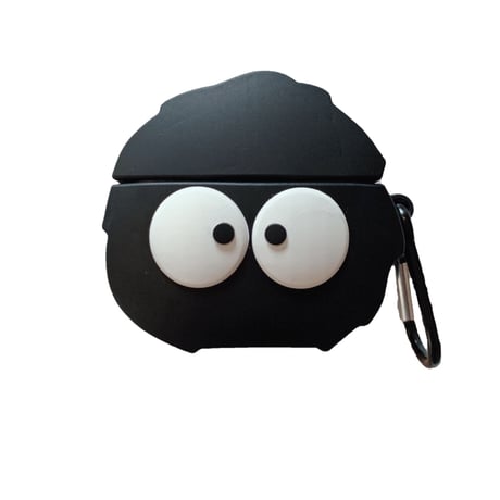 可愛いキャラクター airpodsケース  顔airpodsproカバー  リング付き 頑丈便利M353