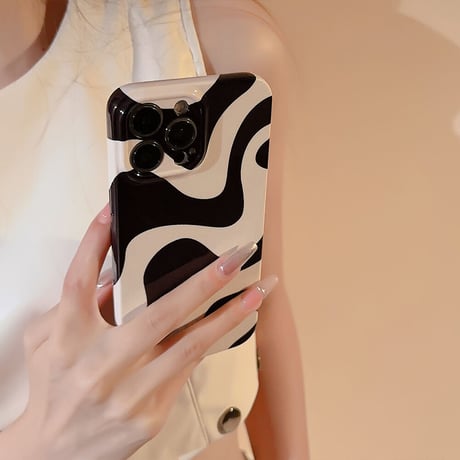 ゼブラ柄 iPhone14/13proケース シック iPhone12pro/11proカバー ファッション  女子力アップ 頑丈ハードケース[M3410]