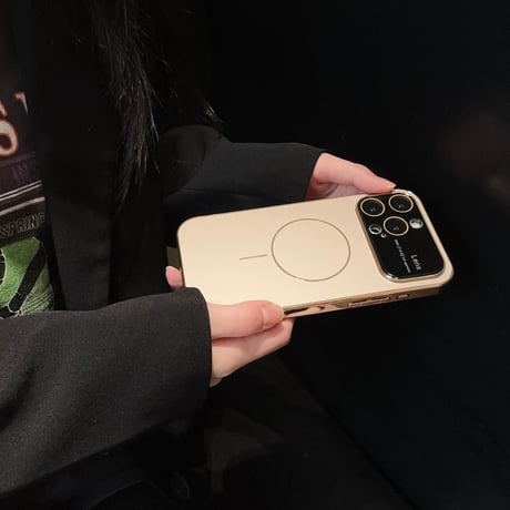 耐衝撃耐久性 iPhone17pro/16promaxカバー レンズ保護 Magsafe対応 iPhone15pro/14/13カバー 丈夫 高級感 [M5372]