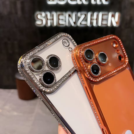 【iPhone17対応】ジュエリーデコ iPhone17e/16/14/15proケース  キラキラ オシャレ綺麗アイフォン13/12proカバー 高品質 カメラレンズフィルム付き [M1537]