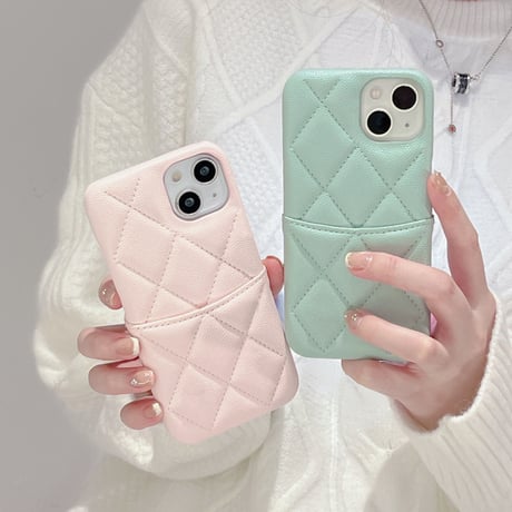革製iCカード入れ iphone14pro/14plusケース 高品質 アイフォン13/12/11カバー 高級感 セレブ愛用 おしゃれ シンプル[M2350]