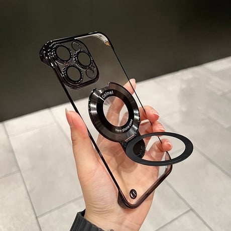 MagSafeリング iPhone15Pro/15ProMaxケース  耐久性 黄ばまない 薄型軽量 iPhone14/12/13Proカバー [M3552]