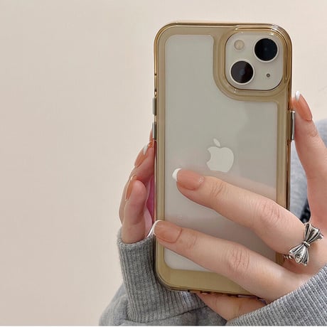 頑丈高透明 iphone13mini/13promaxケース  カラー枠 クリアiphone12/11promaxカバー  耐衝撃 ファッション 写真メモ挟める M1304
