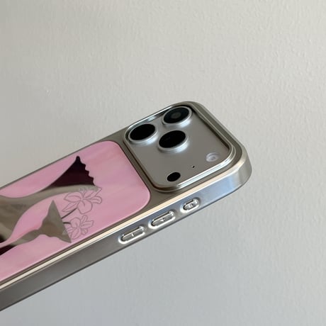 花瓶ミラー iPhone17Pro/17ケース メッキ iPhone16ProMax/15Pro/14ケース 耐久性に優れる 便利人気品[M6540]