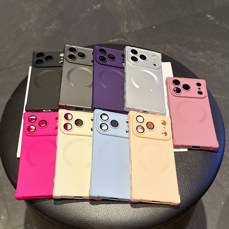 スクエア iPhone17Pro/17Promaxケース Magsafe充電 iPhone17