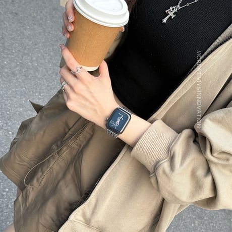 編み込み風メタル アップルウォッチバンド AppleWatch10/9 バンド 高級感金属 Ultra series8 7 6 5 4  3 2 SE SE2  シンプル風 おしゃれ[M5570]