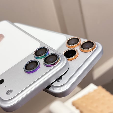 ダイヤレンズカバー iPhone17ProMax/17Pro 17/Air 16/16proシリーズカメラレンズフィルム キラキラ 輝く おしゃれ 人気 頑丈 [M5732]