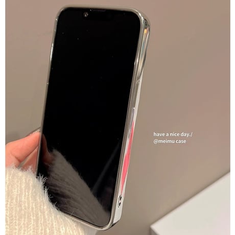 ハートミラー iPhone15/15proケース 花柄 リボン iPhone14/13pro/12ケース かわいい ピンク きれい 春夏[M3982]