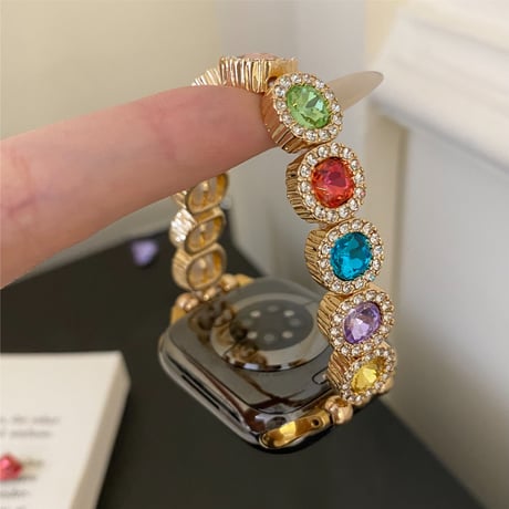 キラキラダイヤ AppleWatchバンド 綺麗 金属 アップルウォッチバンド Series10/9 Ultra series8 7 6  2 SE SE2 高品質 セレブ愛用[M5644]