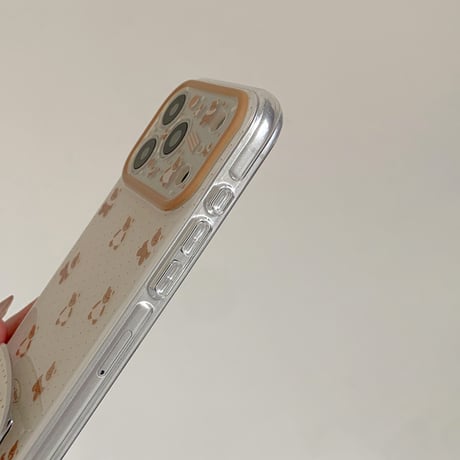 クマスタンド付 iPhone17Pro/17ケース カメラカバー付 iPhone17Promax/16Pro/15ケース かわいい プレゼントにおすすめ[M6182]