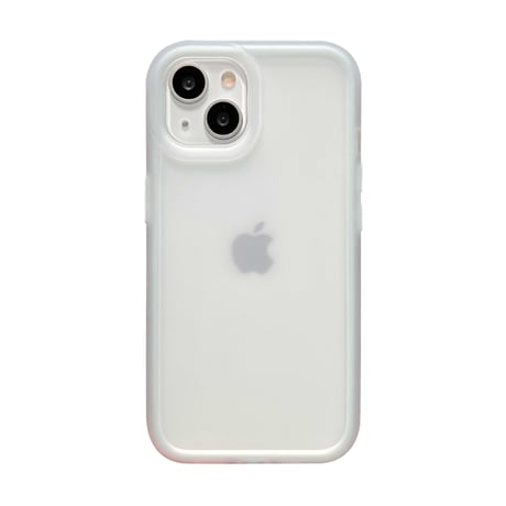 指紋防止 半透明 iPhone15/15proケース マット 淡色系 iPhone14pro/13promaxカバー 夏に人気 [M4516]