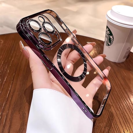 MagSafe対応 iPhone16pro/16promaxケース 黄ばまないクリア アイフォン15/14pro/13/12proカバー カメラカバー 軽量耐久性ある[M4682]