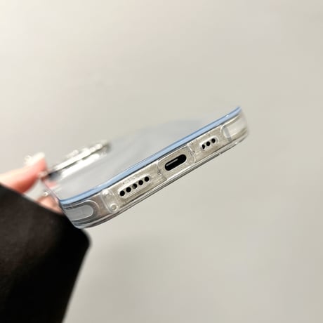 キラキラレンズカバー付 iPhone16/16Proケース オシャレシック iPhone15Pro/14pro/13/12ケース 丈夫 耐久性ある[M4757]