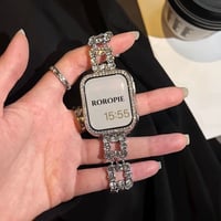 メタルビジュー Applewatch 10ベルト キラキラ 高級感 Ultra2/1/SE2/1/Series9/8/7/6/5/4/3/2/1アップルウォッチバンド おしゃれ[M4622]