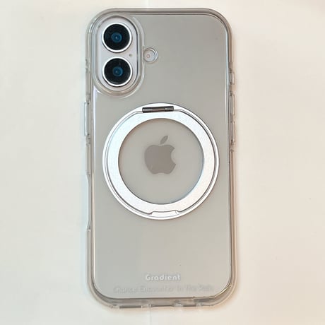 グラデーションカラー iPhone17Pro/17ケース MagSafeリングスタンド iPhone16Pro/15pro/14ケース 高透明 高品質[M6504]