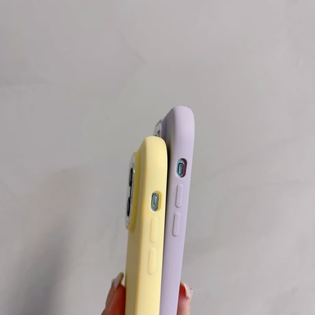 シリコン iPhone15/15proケース 無地 アイフォン14/13/12ケース イエロー ピンク ホワイト シンプル[M3545]