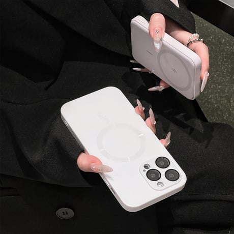 指紋防止 MagSafe対応 iPhone15Pro/15ProMaxケース 耐衝撃 iPhone14/13/12proケース レンズ保護 耐久性あり[M3899]