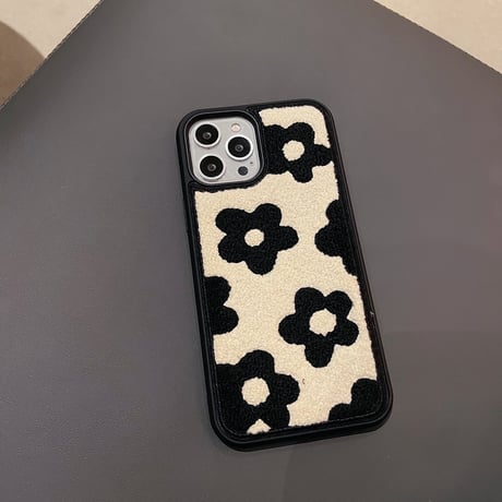 花柄 iPhone17/16pro/15proカバー  冬コーデ アイフォン14/13Pro/12/11ケース  可愛い 背面柔らかい温かい  キュート 保護力強いM1330