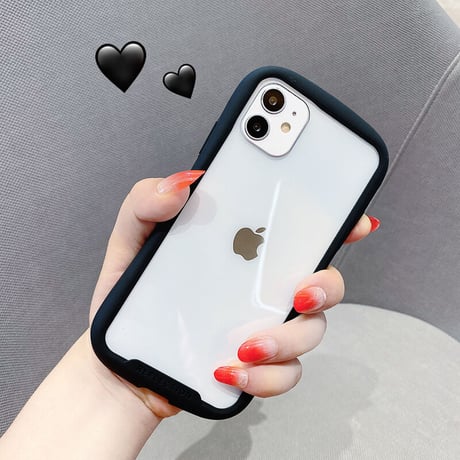 耐衝撃 透明iphone11/12promaxケース  SE2/XSカバー  持ちやすい軽量クリアスマホケース 耐久性頑丈M328