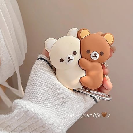 熊ちゃん Airpods４ケース ギフトにおすすめ Airpods3/Pro2ケース airpodsproカバー 大人可愛い シリコン[M5177]