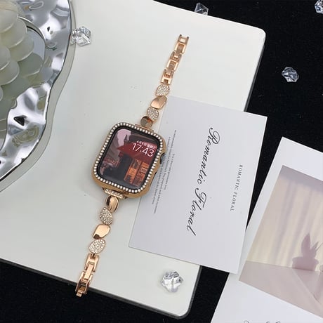 ダイヤメタル  AppleWatchバンド オシャレシック AppleWatchベルト Series 11/10/9/8 SE3/2  Ultra3/2/1 高級感高品質[M6269]