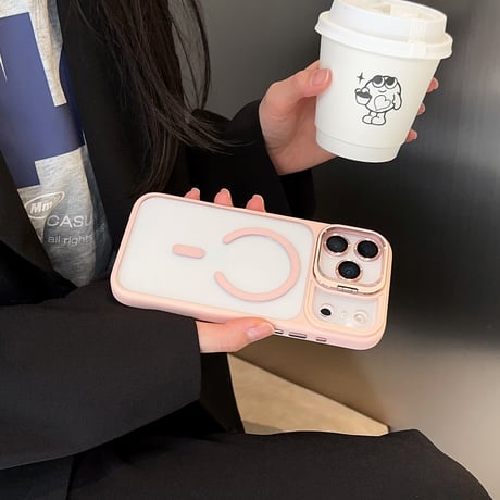 隠れ金属スタンド付 iPhone17ProMax/17ケース レンズフィルム付き iPhone17Pro/Air/16ケース MagSafe対応 高品質高級感 [M5973]